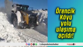 Örencik Köyü yolu ulaşıma açıldı!
