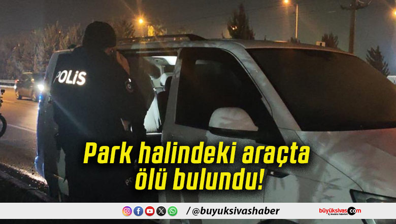 Park halindeki araçta ölü bulundu!