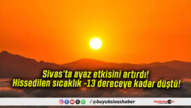 Sivas’ta ayaz etkisini artırdı! Hissedilen sıcaklık -13 dereceye kadar düştü!