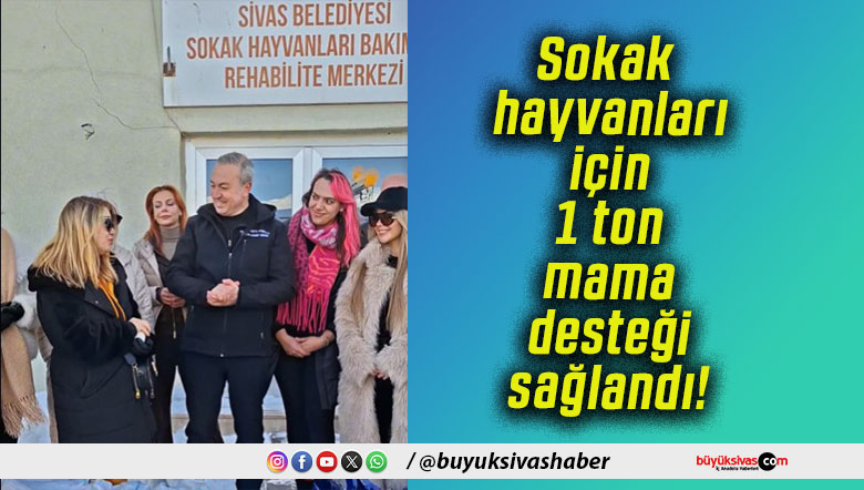Sokak hayvanları için 1 ton mama desteği sağlandı!