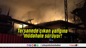 Tersanede çıkan yangına müdahale sürüyor!