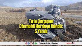 Tırla Çarpışan Otomobil