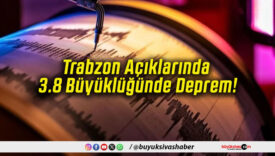 Trabzon Açıklarında 3.8 Büyüklüğünde Deprem!