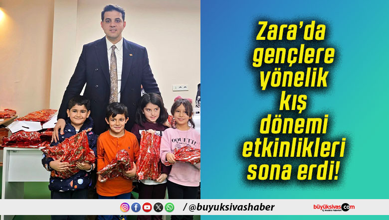 Zara’da gençlere yönelik kış dönemi etkinlikleri sona erdi!