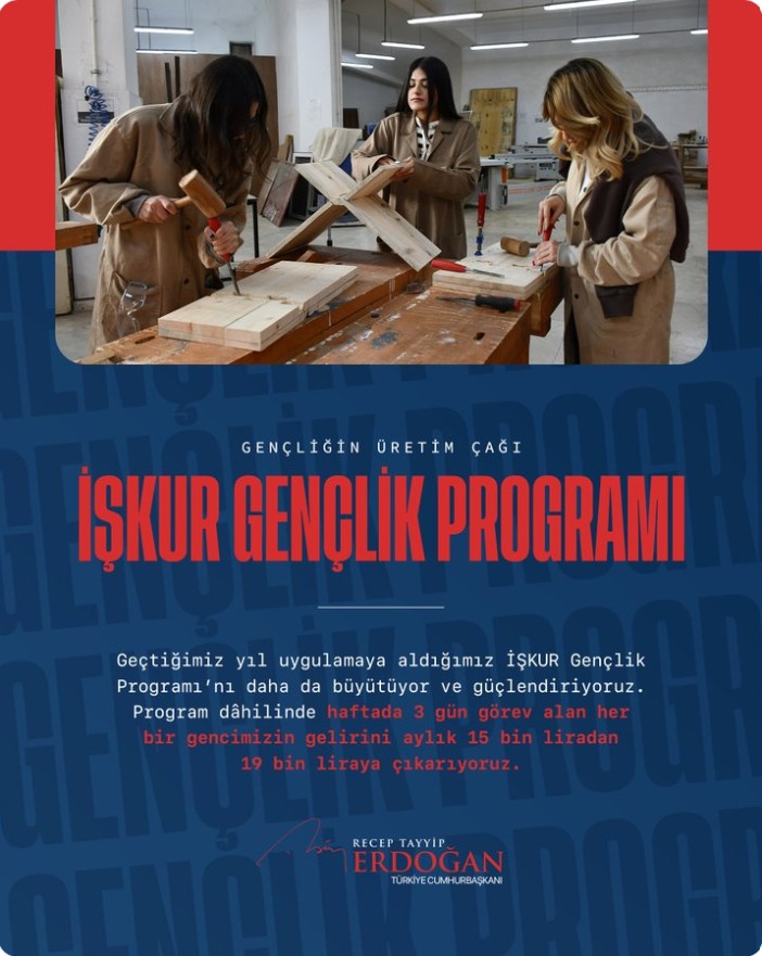 İŞKUR Gençlik Programı güçlendiriliyor! Günlük cep harçlığı artırılıyor!
