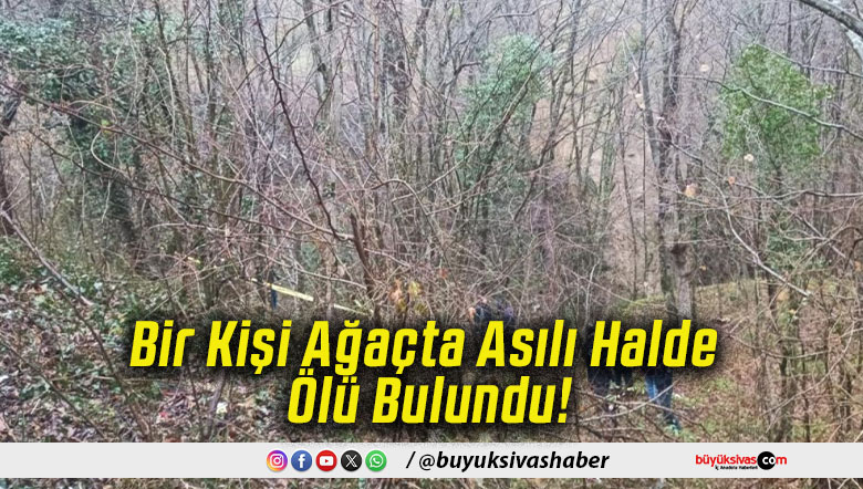 Bir Kişi Ağaçta Asılı Halde Ölü Bulundu!