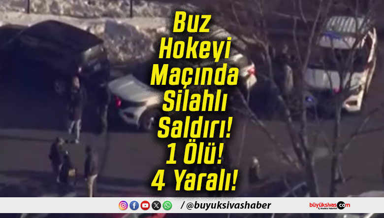 Buz Hokeyi Maçında Silahlı Saldırı! 1 Ölü! 4 Yaralı!
