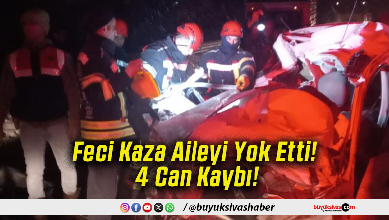 Feci Kaza Aileyi Yok Etti! 4 Can Kaybı!