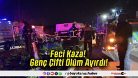 Feci Kaza! Genç Çifti Ölüm Ayırdı!