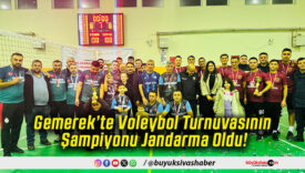 Gemerek’te Voleybol Turnuvasının Şampiyonu Jandarma Oldu!