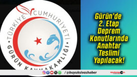 Gürün’de 2. Etap Deprem Konutlarında Anahtar Teslimi Yapılacak!