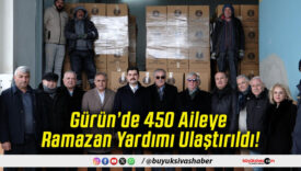 Gürün’de 450 Aileye Ramazan Yardımı Ulaştırıldı!