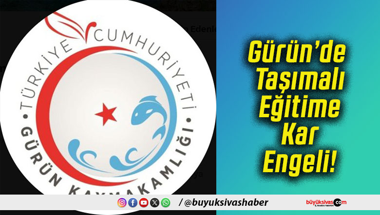 Gürün’de Taşımalı Eğitime Kar Engeli!