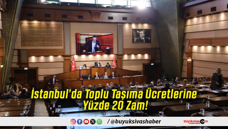 İstanbul’da Toplu Taşıma Ücretlerine Yüzde 20 Zam!