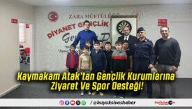 Kaymakam Atak’tan Gençlik Kurumlarına Ziyaret Ve Spor Desteği!