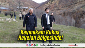 Kaymakam Kukuş Heyelan Bölgesinde!