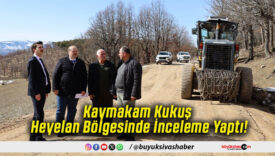 Kaymakam Kukuş Heyelan Bölgesinde İnceleme Yaptı!