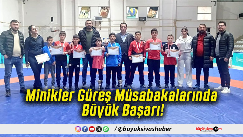 Minikler Güreş Müsabakalarında Büyük Başarı!