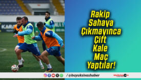 Rakip Sahaya Çıkmayınca Çift Kale Maç Yaptılar!