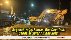 Sağanak Yağış Sonrası Oba Çayı Taştı Caddeler Sular Altında Kaldı!