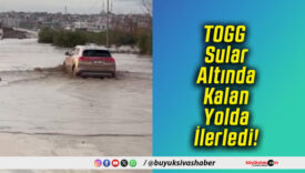 TOGG Sular Altında Kalan Yolda İlerledi!