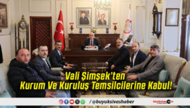 Vali Şimşek’ten Kurum Ve Kuruluş Temsilcilerine Kabul!
