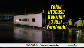 Yolcu Otobüsü Devrildi! 7 Kişi Yaralandı!