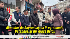 Akıncılar’da Bayramlaşma Programında Vatandaşlar Bir Araya Geldi!