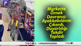 Ayakkabılarını Çıkardı