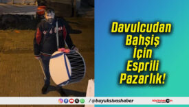 Davulcudan Bahşiş İçin Esprili Pazarlık!