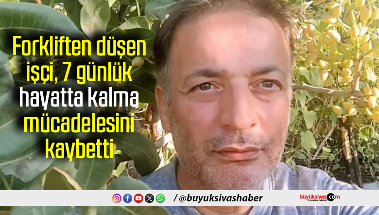 Forkliften düşen işçi