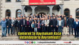 Gemerek’te Kaymakam Koca Vatandaşlarla Bayramlaştı!