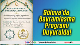 Gölova’da Bayramlaşma Programı Duyuruldu!