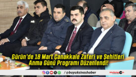 Gürün’de 18 Mart Çanakkale Zaferi ve Şehitleri Anma Günü Programı Düzenlendi!