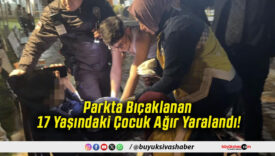 Parkta Bıçaklanan 17 Yaşındaki Çocuk Ağır Yaralandı!