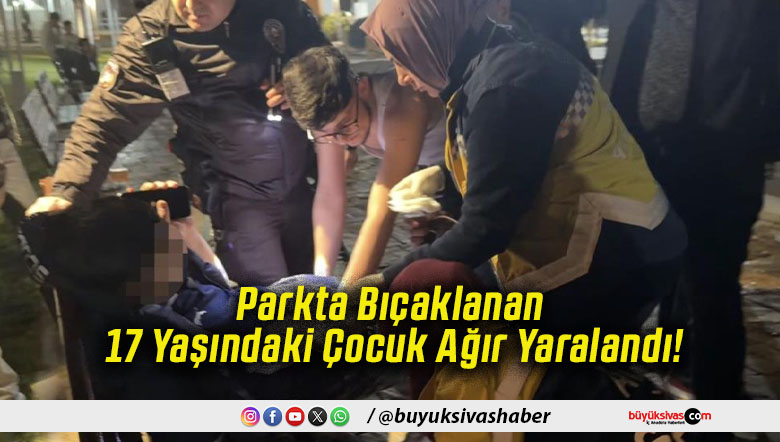 Parkta Bıçaklanan 17 Yaşındaki Çocuk Ağır Yaralandı!