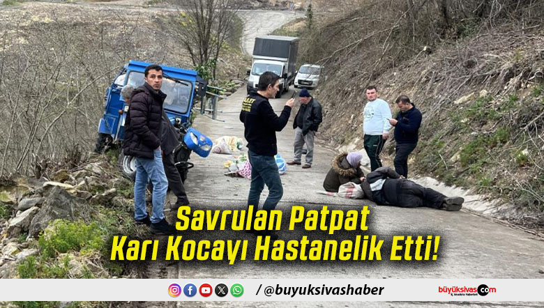Savrulan Patpat Karı Kocayı Hastanelik Etti!