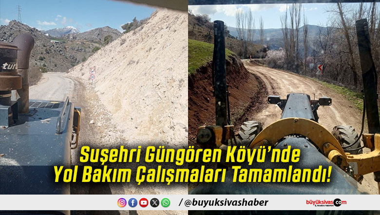 Suşehri Güngören Köyü’nde Yol Bakım Çalışmaları Tamamlandı!