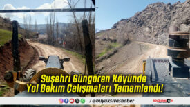 Suşehri Güngören Köyünde Yol Bakım Çalışmaları Tamamlandı!