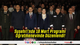 Suşehri’nde 18 Mart Programı Öğretmenevinde Düzenlendi!
