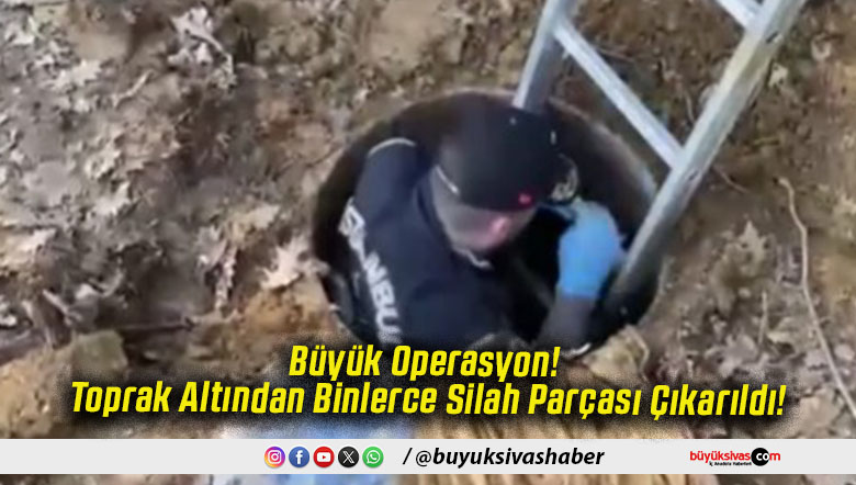 Büyük Operasyon! Toprak Altından Binlerce Silah Parçası Çıkarıldı!