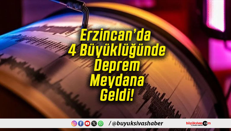 Erzincan’da 4 Büyüklüğünde Deprem Meydana Geldi!