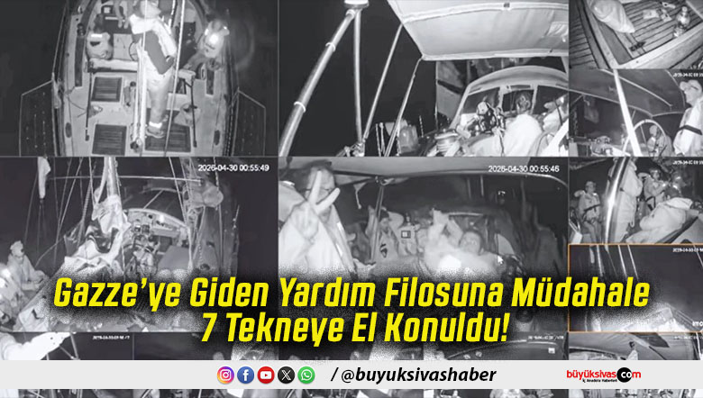 Gazze’ye Giden Yardım Filosuna Müdahale 7 Tekneye El Konuldu!