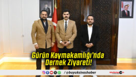 Gürün Kaymakamlığı’nda Dernek Ziyareti!