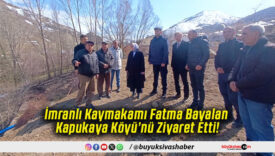 İmranlı Kaymakamı Fatma Bayalan Kapukaya Köyü’nü Ziyaret Etti!