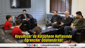 Koyulhisar’da Kütüphane Haftasında Öğrenciler Ödüllendirildi!