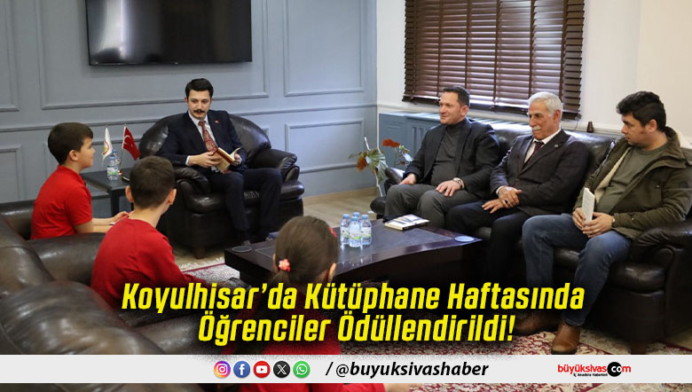Koyulhisar’da Kütüphane Haftasında Öğrenciler Ödüllendirildi!