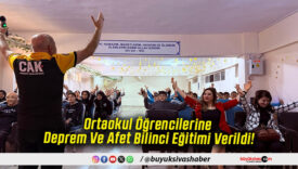 Ortaokul Öğrencilerine Deprem Ve Afet Bilinci Eğitimi Verildi!