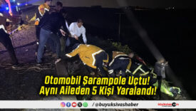 Otomobil Şarampole Uçtu! Aynı Aileden 5 Kişi Yaralandı!