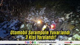 Otomobil Şarampole Yuvarlandı 3 Kişi Yaralandı!